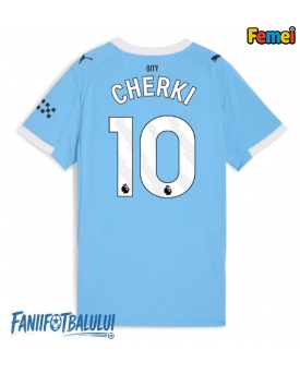 Manchester City Rayan Cherki #10 Tricou Fotbal Replică 2025-26 Femei Acasa